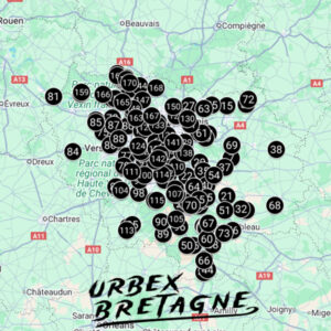 Carte urbex ile-de-france