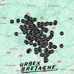 Carte urbex ile-de-france