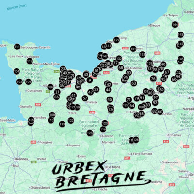 Carte urbex Normandie