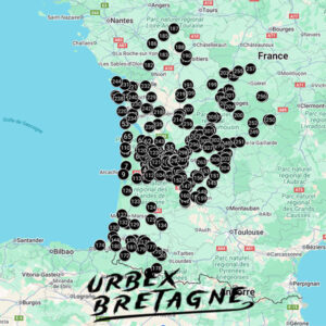 Carte urbex Nouvelle-Aquitaine
